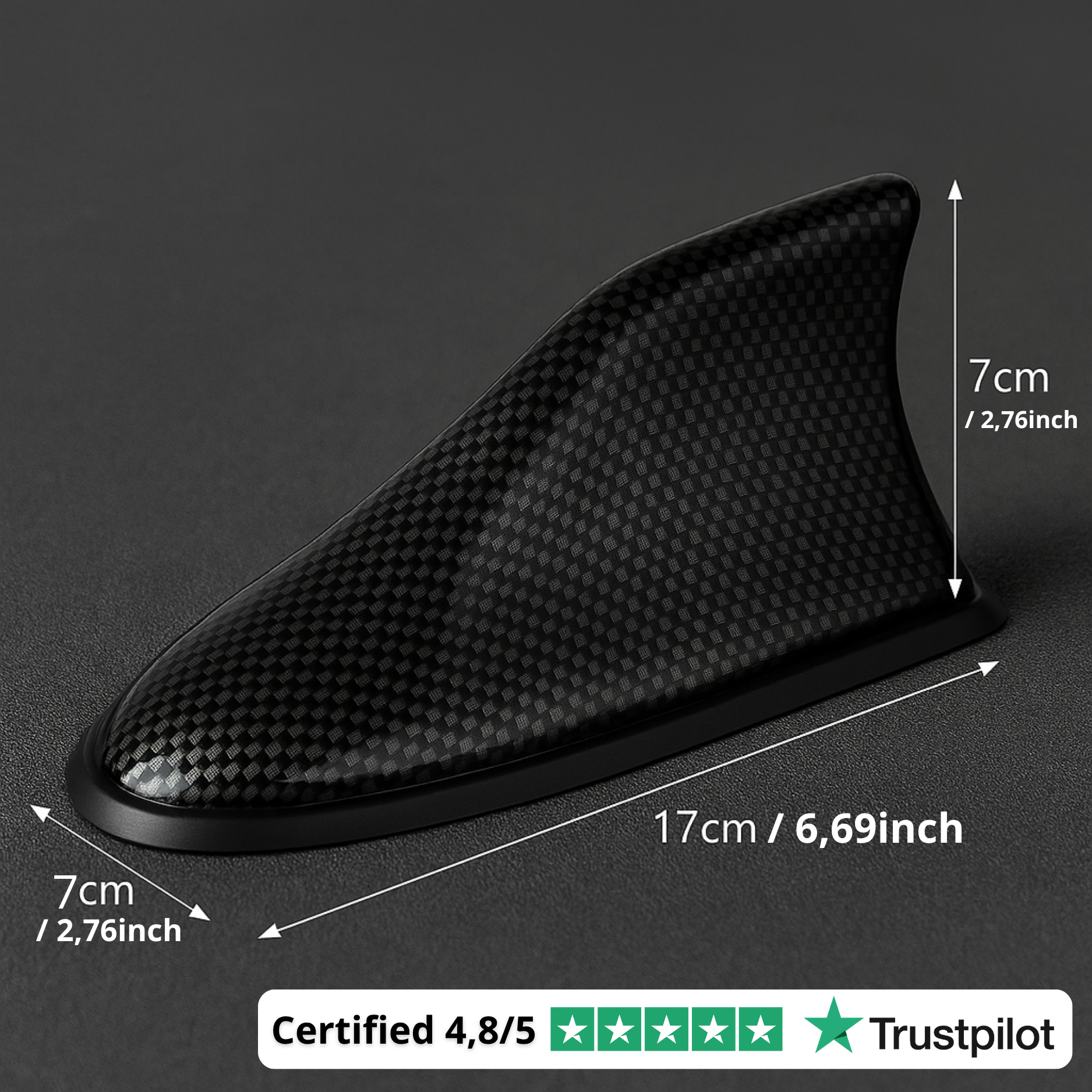 Shark Car Antenna – Enhanced Radio Reception & Premium Design
