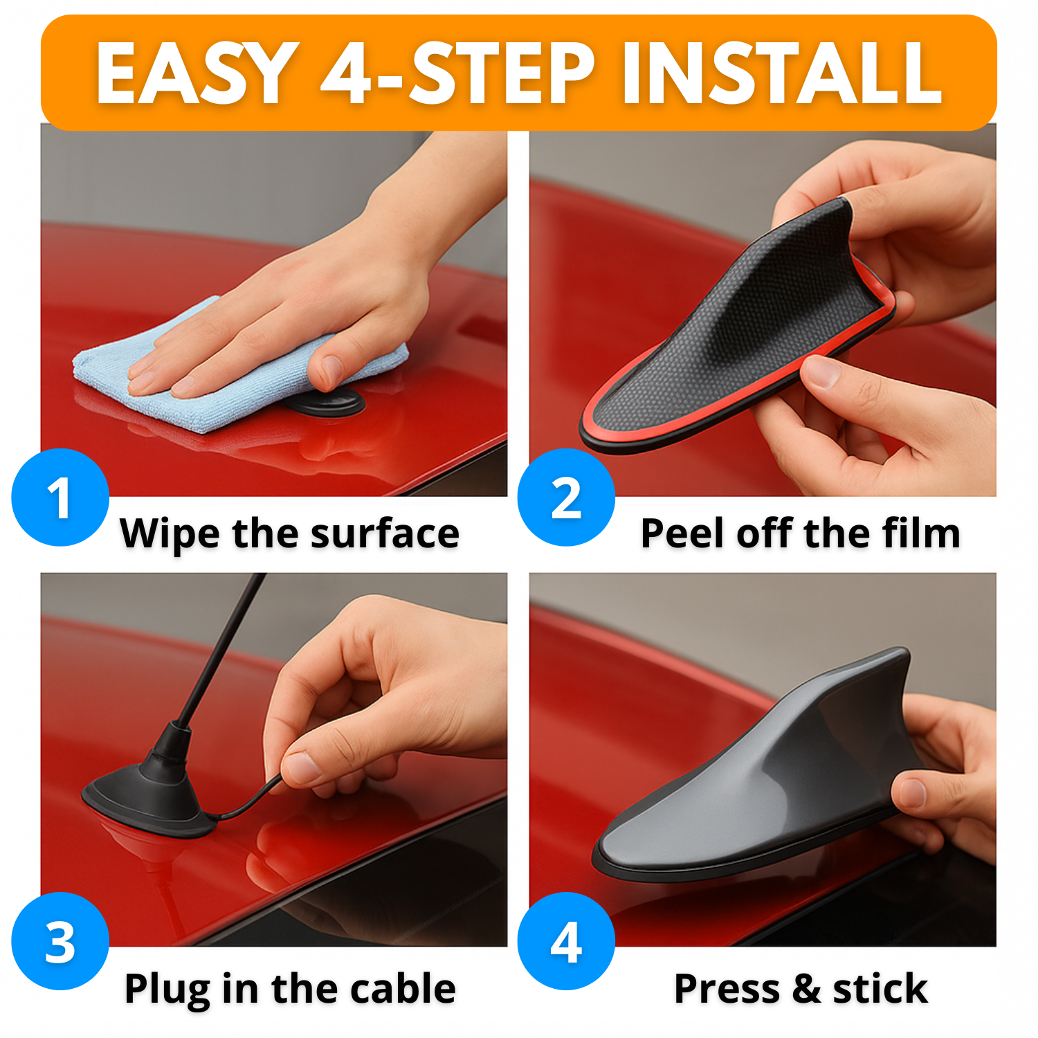 Shark Car Antenna – Enhanced Radio Reception & Premium Design