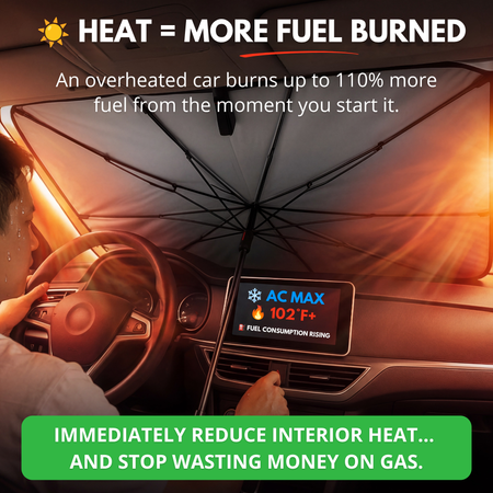 UVX26 PRO™ Windshield Sunshade, Up to a 36°F Cooler Cabin